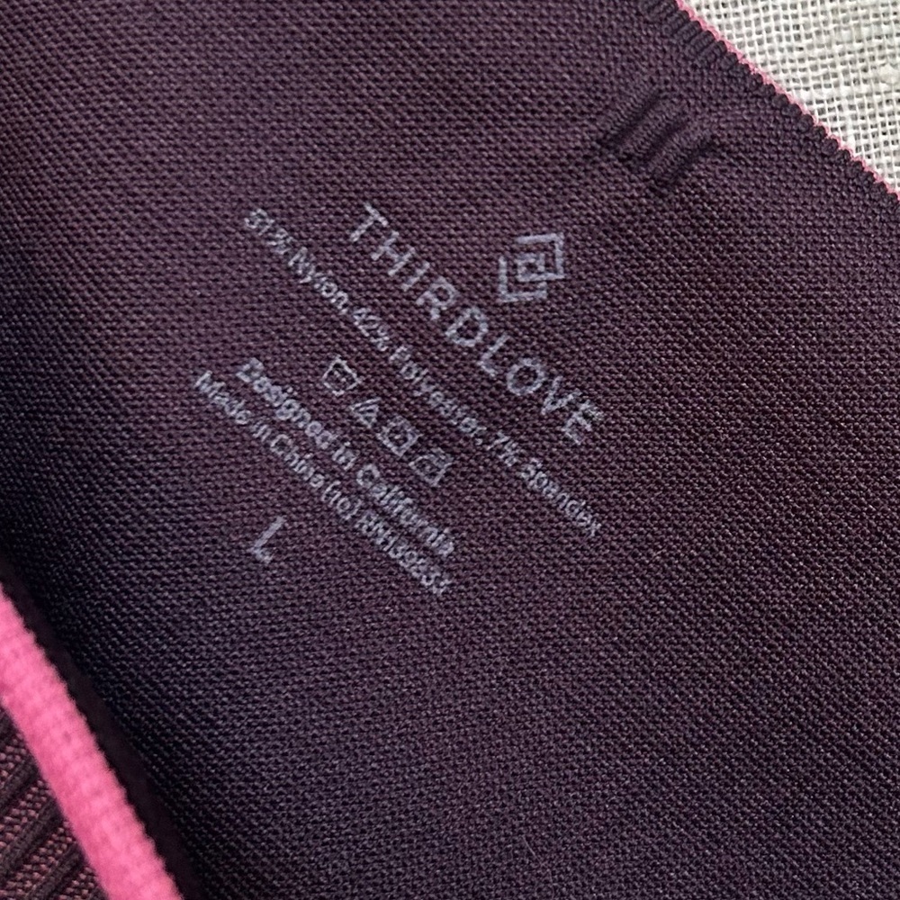 Thirdlove Flex Seamless Leggings maroon pink size large - Picture 5 of 13